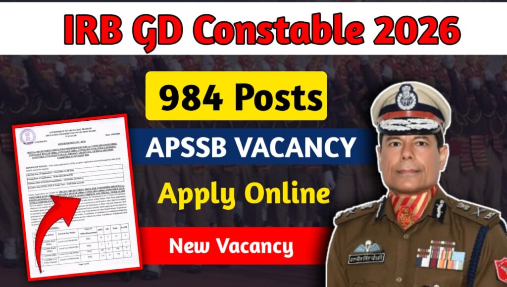 IRB GD Constable Recruitment 2026