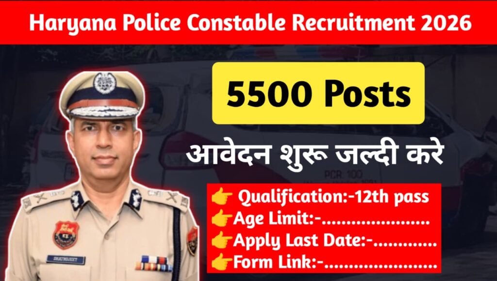 Haryana Police Constable Recruitment 2026