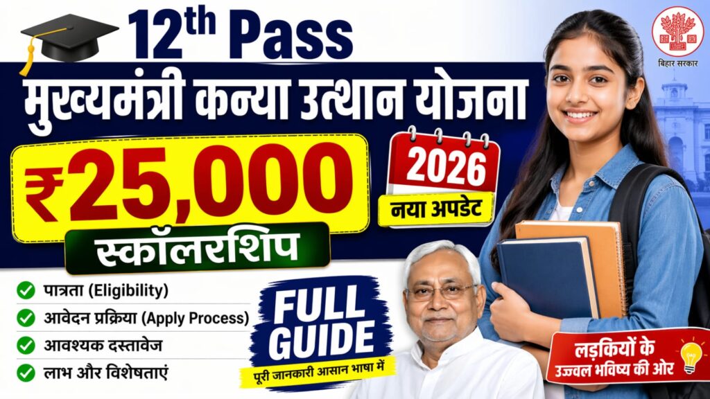 Mukhyamantri Kanya Utthan Yojana 2026 