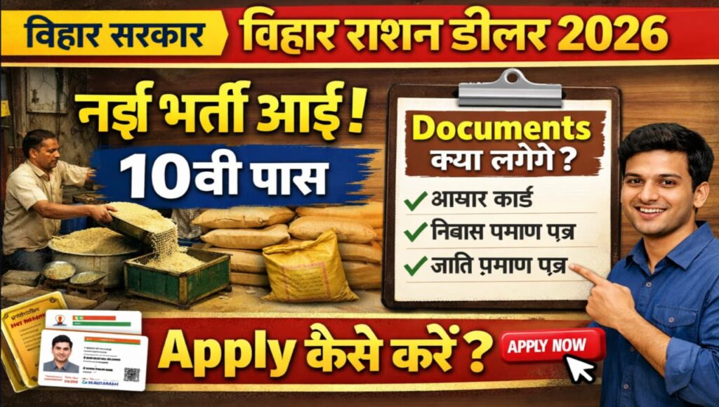 Bihar Ration Dealer Recruitment 2026