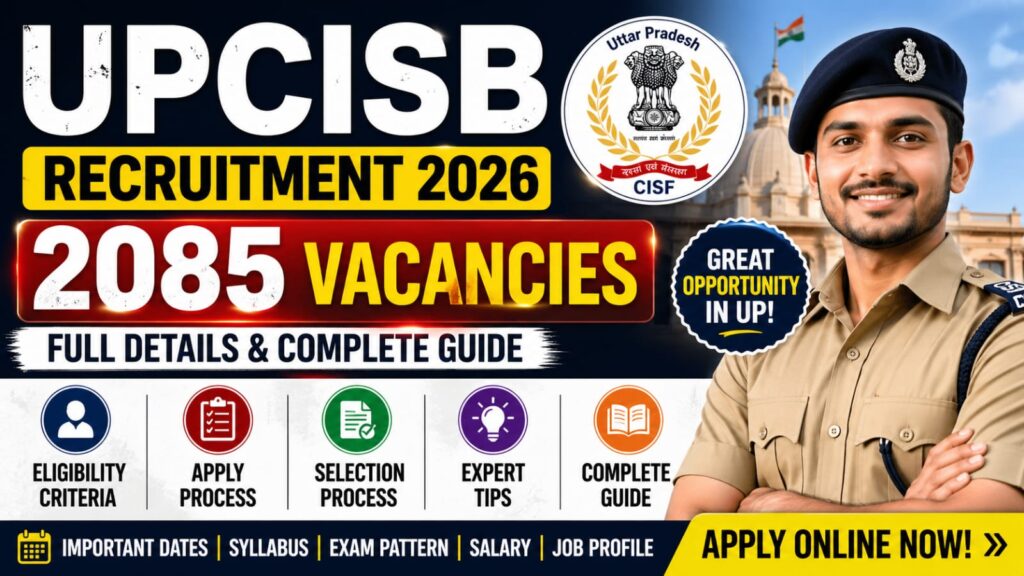 UPCISB Recruitment 2026
