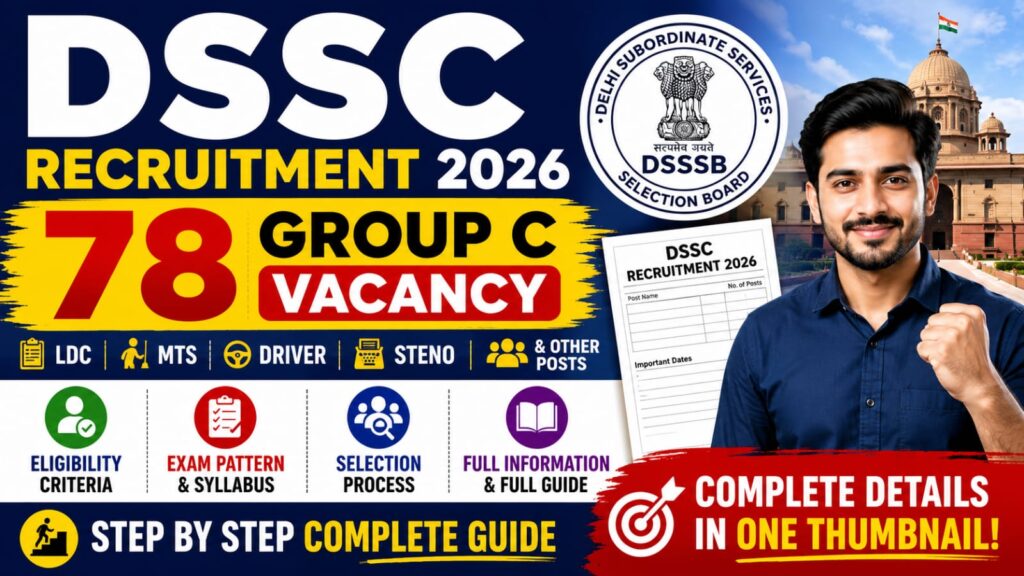DSSC Recruitment 2026